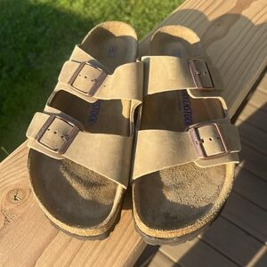 Birkenstock Arizona Sandal Like New Size 43 280 Womans 12-12.5 Mens 10-10.5